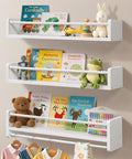 Maxpeuvon 23 Inch Kids Bookshelves Set of 3, Natural Wooden Floating Shelves by Maxpeuvon