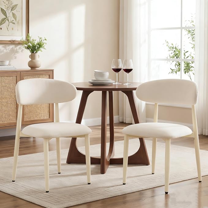 UVV Dining Chairs Set of 6, Metal Kitchen Chairs - Image 3