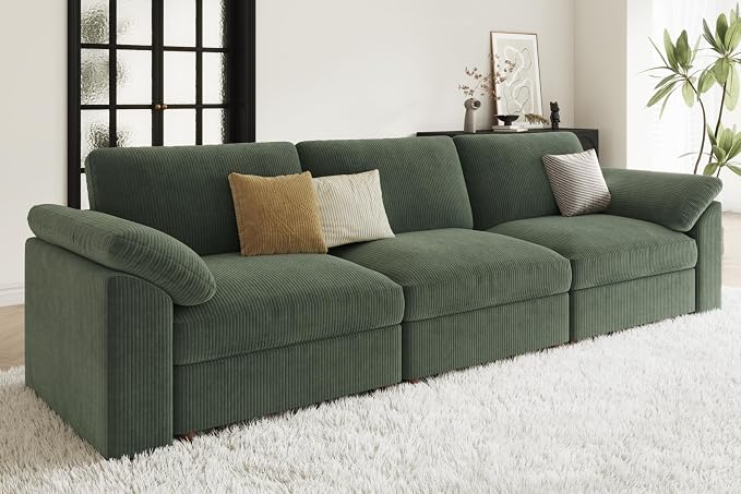 EASE MOOSE Sectional Modular Sofa, Comfty 3 Seat Cloud Couch, FSC Certified - Image 4