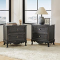 HULALA HOME Solid Wood End Tables Set of 2 by HULALAHOME