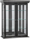Design Toscano Country Tuscan Hardwood Wall Curio Cabinet: Ebony Black Finish by DesignToscano