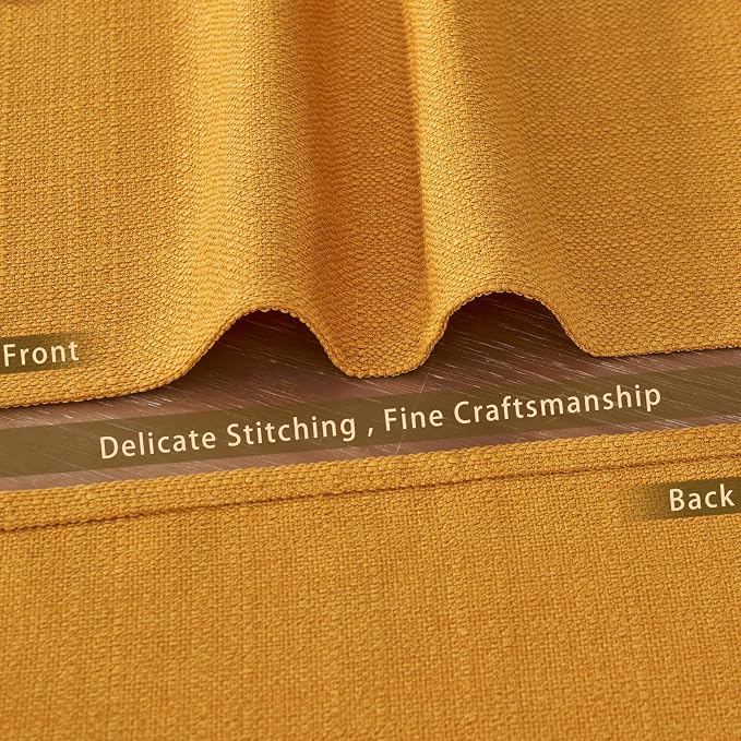 BALCONY & FALCON Placemats Set of 4 Faux Linen Cloth Place Mats Washable - Image 4