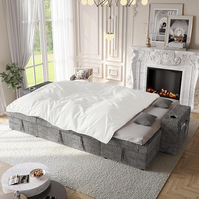 Modular Sectional Sleeper Sofa Bed, Couches - Image 2