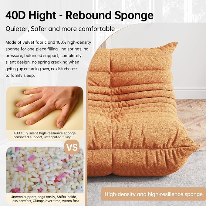 WHGBJA Memory Foam Bean Bag Chair - Image 4