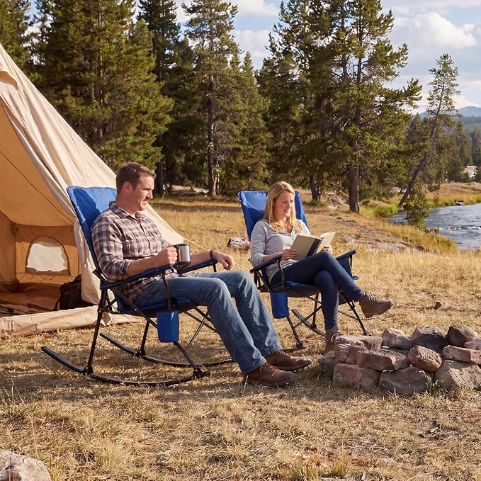 Romswi 2 Pack Rocking Camping Chair - Image 2