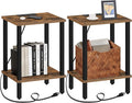 TUTOTAK End Table with Charging Station, Side Table with USB Ports and Outlets by ChoosetutotakFurnitureBuildYourCozyHome