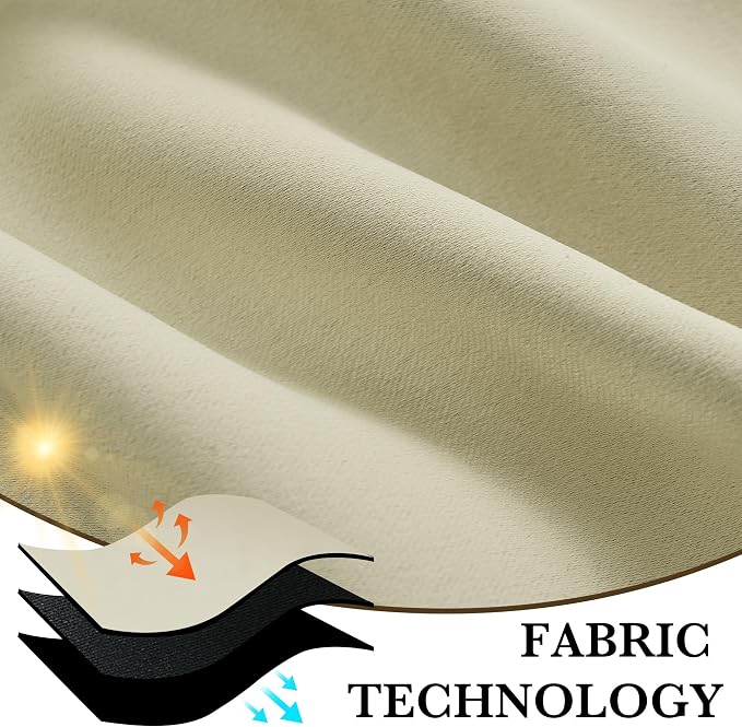 RYB HOME Bedroom Blackout Curtains 84 inches Long, 100% Blackout Thermal - Image 7