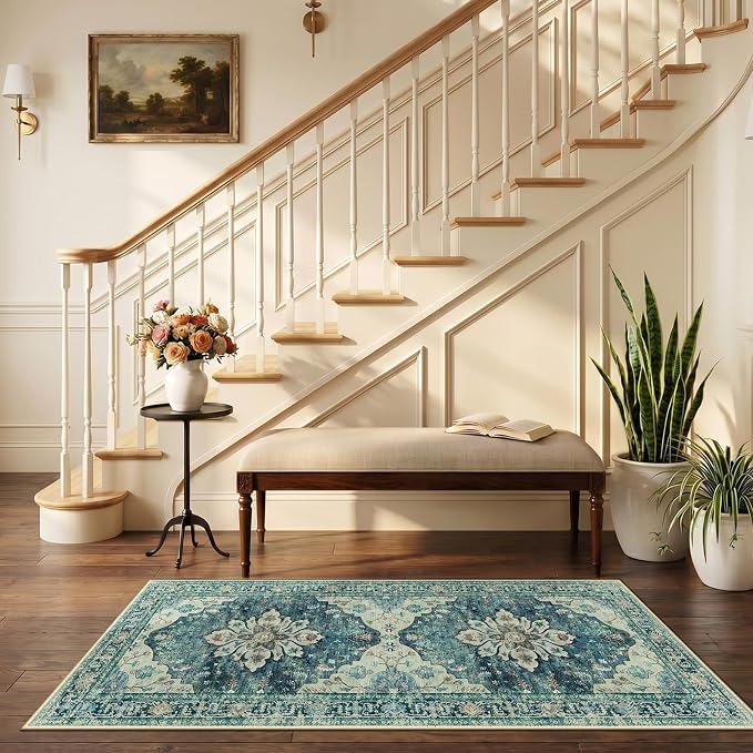 RELEANY Area Rugs 2'6"x5' Runner Rug Non Slip Washable - Image 2