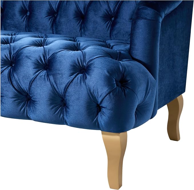 Christopher Knight Home Minxi Velvet Upholstered 3 Seater Sofa Couch, Wooden - Image 9