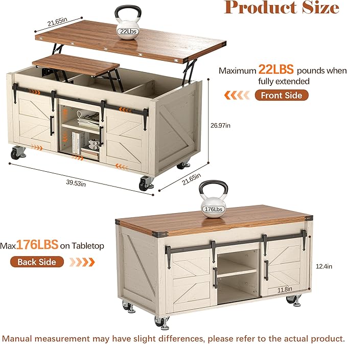 Turosur Lift Top Coffee Table - Image 2