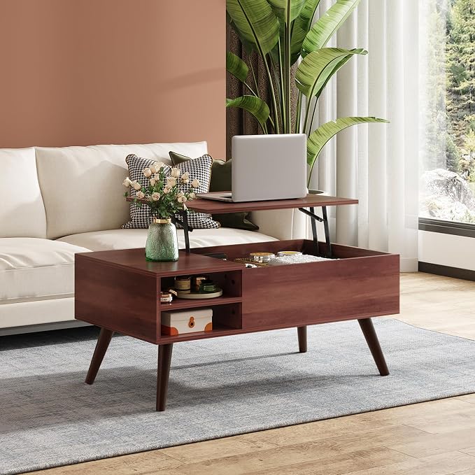 WLIVE Lift Top Coffee Table for Living Room, Small Coffee Table - Image 2