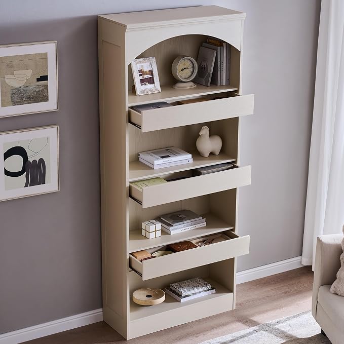 IFGET 76" Tall Arched Bookcase by IFGETEnrichYourLivingSpace