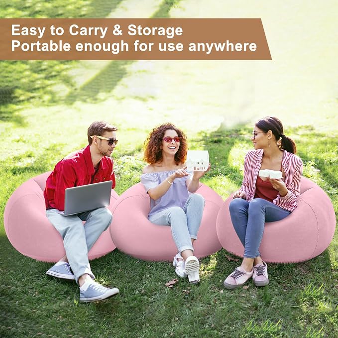 Realspring 6 9 12 Pcs Inflatable Bean Bag Chairs - Image 5