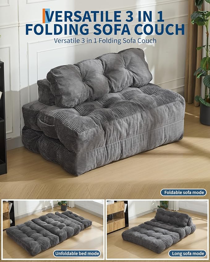 Folding Sofa Bed, Convertible Folding Out Sofa Bed - Image 3