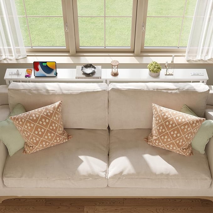 ELYKEN 2 Pack 5.9" Narrow Console Sofa Table - Image 2