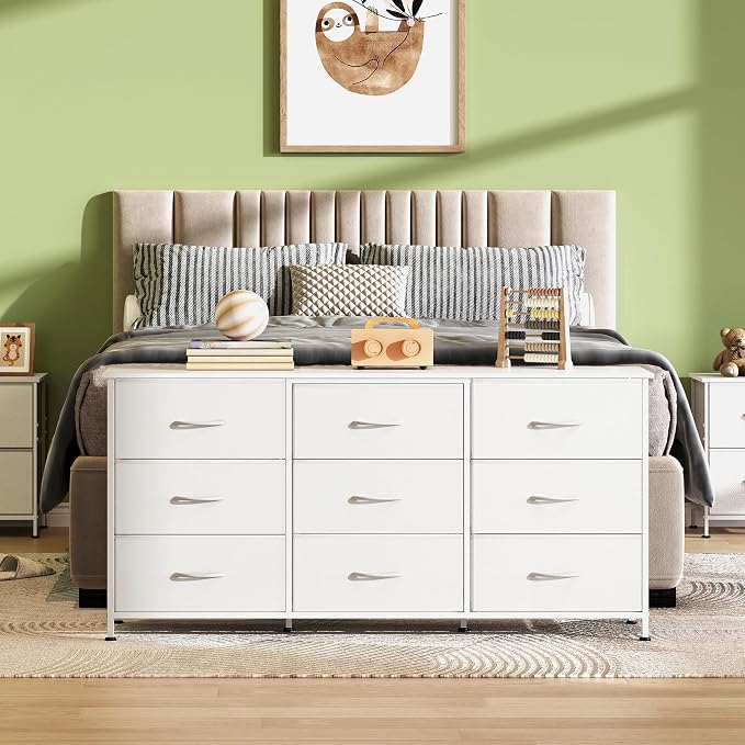 WLIVE 54''W Dresser for Bedroom, 65 inch TV, Wide Chest of Drawers - Image 2