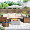 ECOTOUGE 8-Piece Half-Moon Curved Patio Furniture Set by ECOTOUGE