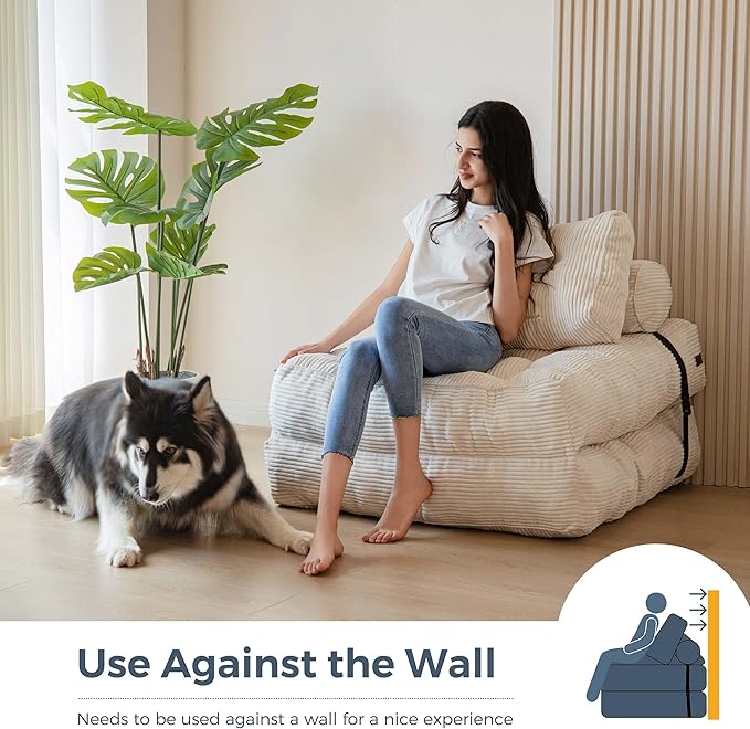 MAXYOYO Folding Sofa Bed, Convertible Sleeper Chair - Image 3
