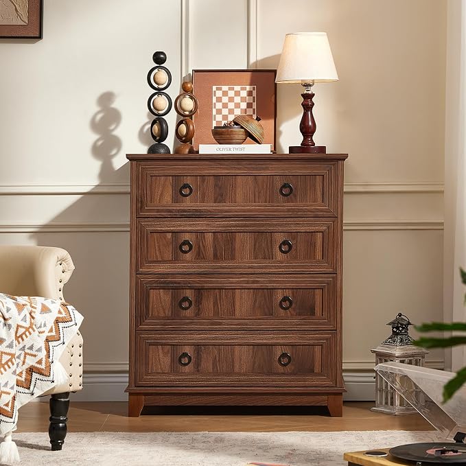 Joaxswe Farmhouse 4 Drawer Dresser - Image 7