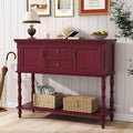 ARTPOWER Console Table with 2 Drawers, Retro Entryway Table with 2 Door by PowerofArtBetterforLife