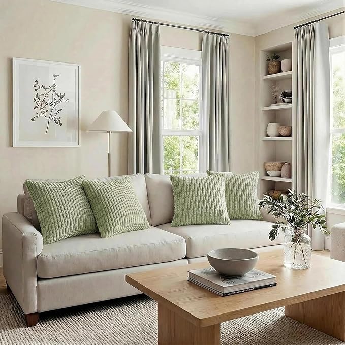 Fancy Homi 4 Packs Decorative Throw Pillow Covers - Image 6