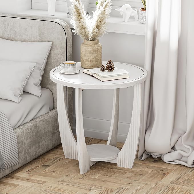 COZAYH Rustic Farmhouse end Table - Image 6