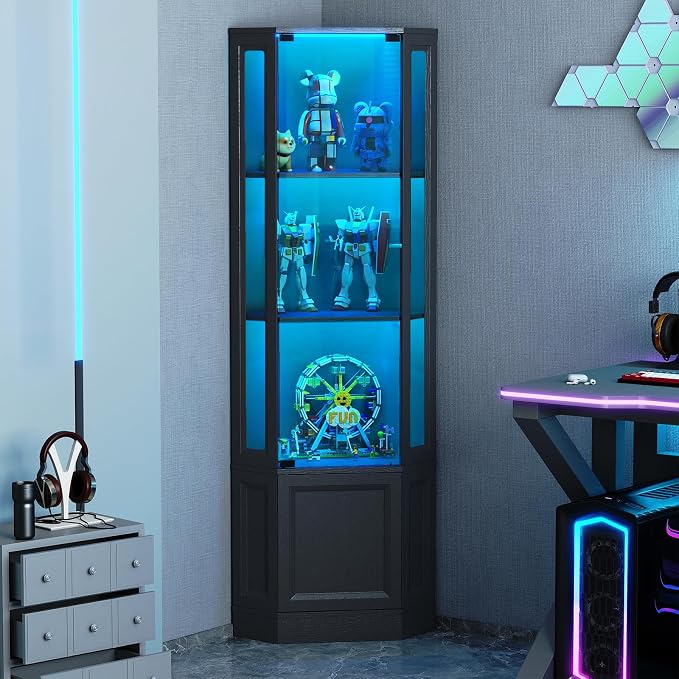 Verano Garden Corner Display Cabinet - Image 8