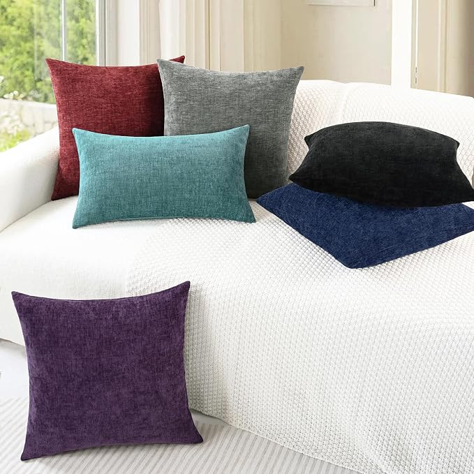 CaliTime Christmas Throw Pillow Covers Decorative 20 X 20 Inches Pack of 2 Cozy - Image 4