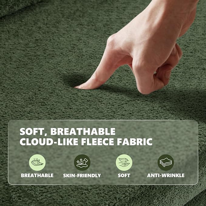VINGLI Green Convertible Futon Sofa Bed, Sleeper Sofa - Image 4