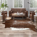 AROGAN Western Decor Faux Fur Cowhide Rug, Middle Size Premium Animal Skin Cow by AROGANAREARUG