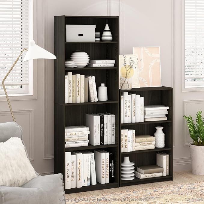 Furinno JAYA Book Shelf, 5-Tier Bookshelf, Bookcase - Image 4