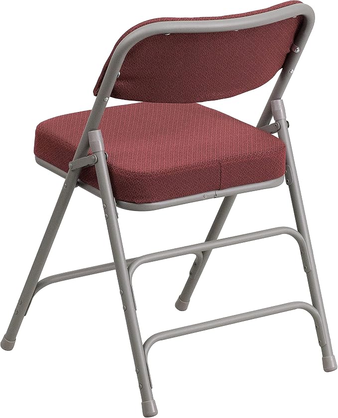 Flash Furniture 2 Pack HERCULES Series Premium Curved Triple Braced & Double - Image 7