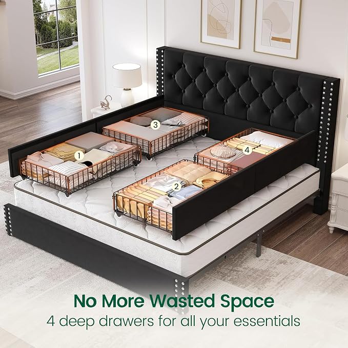 LARMACE Full Size Bed Frame - Image 4