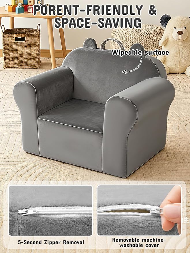Kids Sofa Chair with Removable Washable Cover Kids Couch Toddler Chair Toddler - Image 7