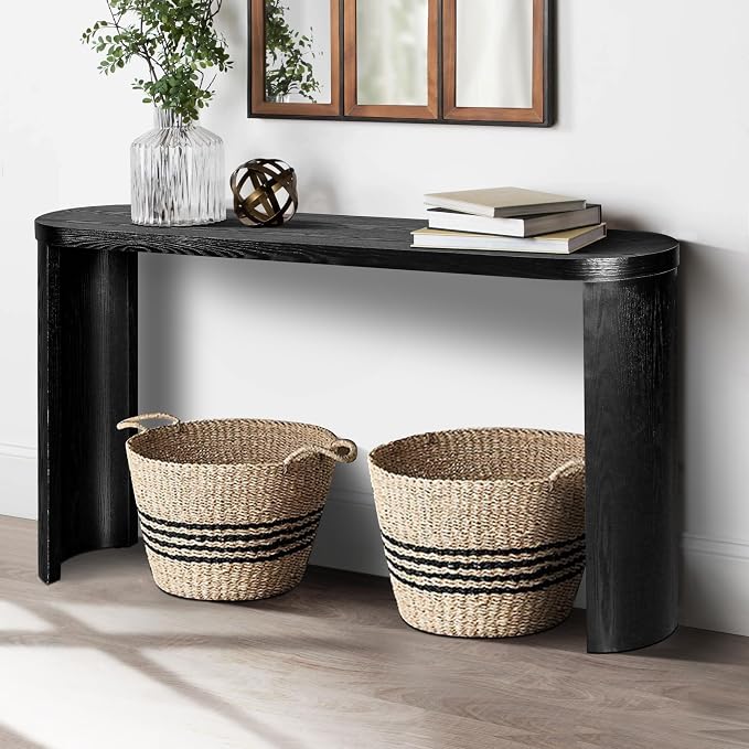 60'' Console Table Sofa Table Thick Top Entryway Table, Hallway Table - Image 5