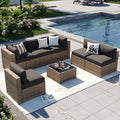 Aoxun Patio Furniture Sets, 7-Piece Outdoor Furniture by Aoxun