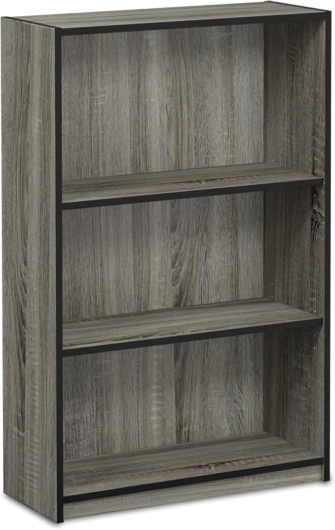 Furinno Jaya Book Shelf, 3-Tier Bookshelf, Standing Bookcase by Furinno-FitsYourSpaceFitsYourBudget