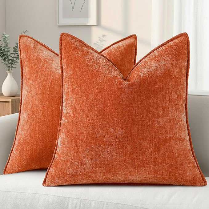 decorUhome Summer Couch Euro Sham Throw Pillow Covers 22x22 Set of 2, by decorUhome