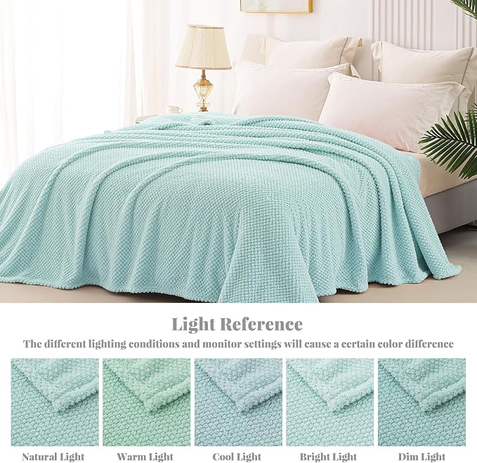 Whale Flotilla King Size Fuzzy Fleece Blanket - Image 9