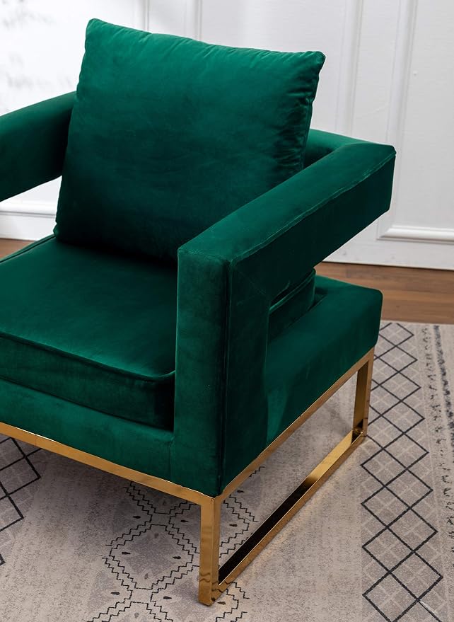 Roundhill Furniture Lenola Upholstered Accent Arm Chair - Image 14