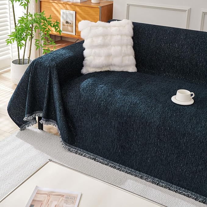VClife Couch Cover for Sofa, Soft Washable Chenille Couch Covers for 2 Cushion - Image 5