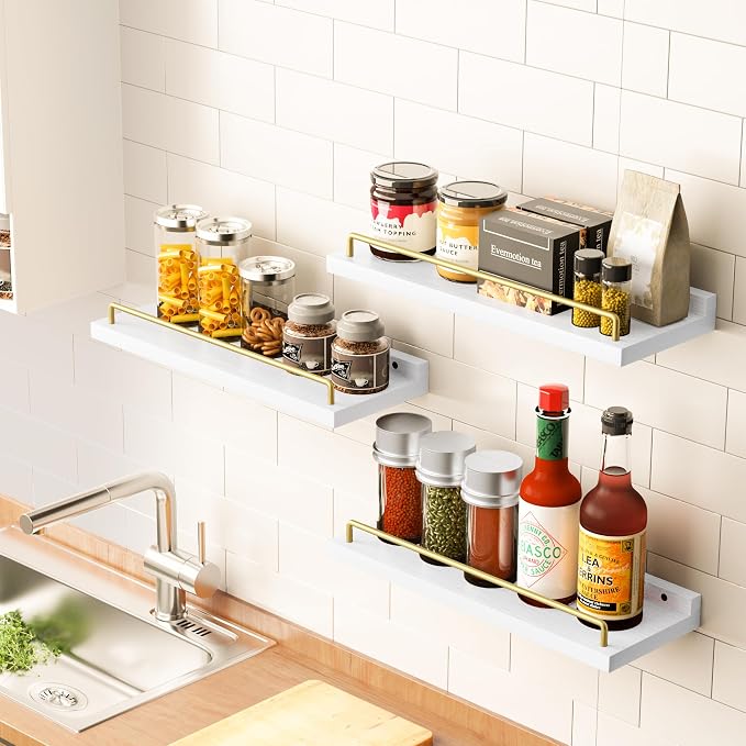RYOFOBETTO Floating Shelves for Wall Decor, Living Room, Picture Frames - Image 7