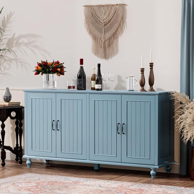 Scurrty Buffet Cabinet with Storage, Buffet with 4 Doors, Sideboard Buffet - Image 3