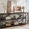 ONBRILL Industrial Console Sofa Table, 70.8 Inch Extra Long Entryway Table by ONBRILL