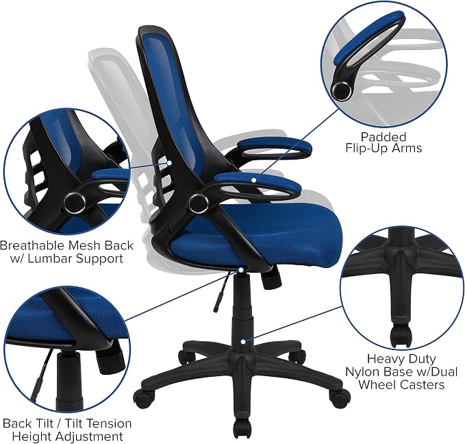Flash Furniture Porter High-Back Swivel Office Chair - Image 4