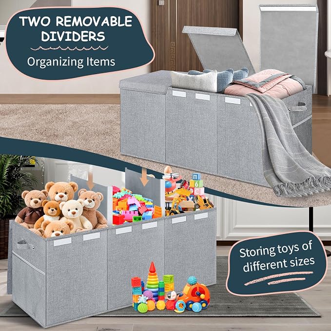 Extra Large Toy Box with Lids - Image 3