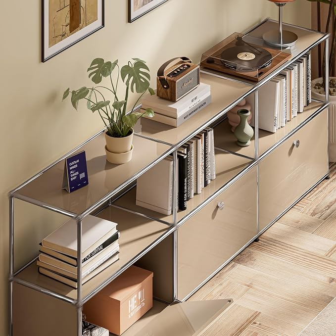 Modern Storage Cabinet Versatile Free-Standing Organizer - Image 5