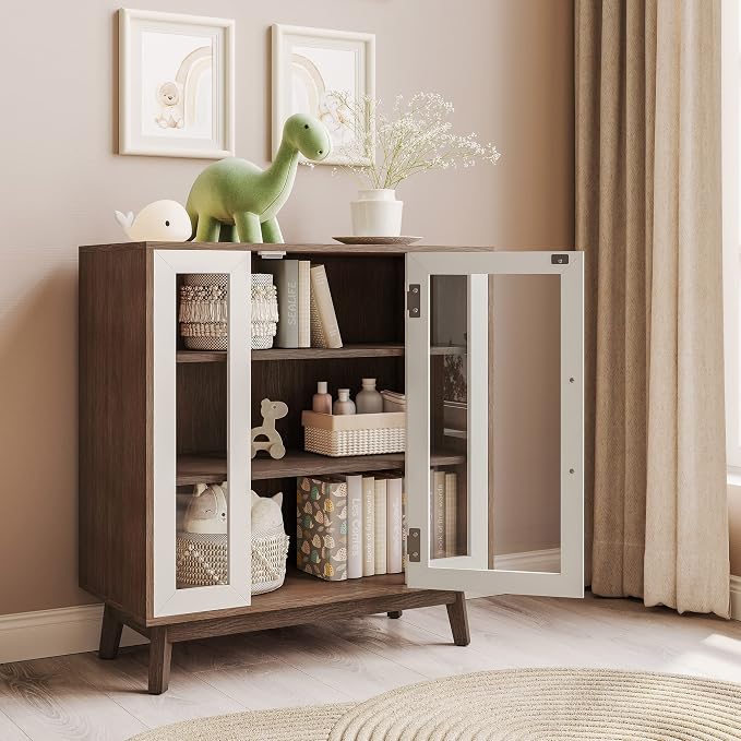 BELLEZE Set of 2 Sideboard 31 Inch Buffet Cabinet - Image 6