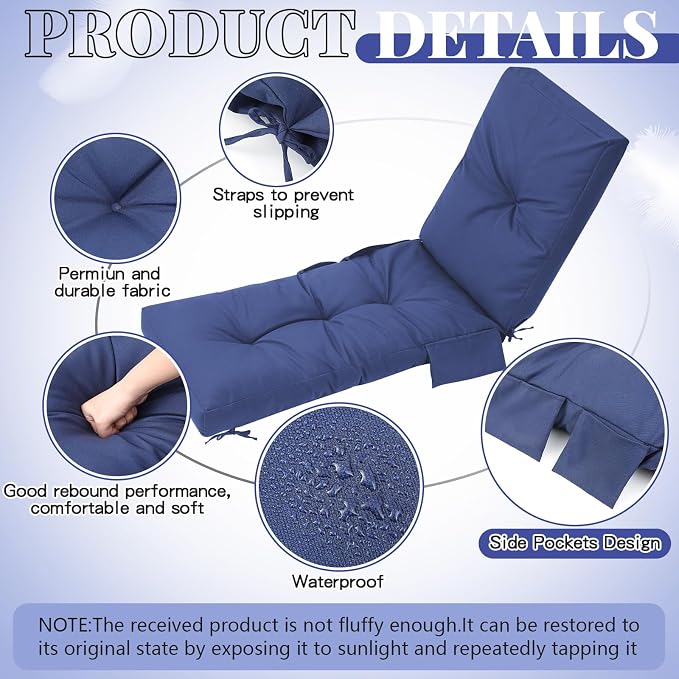 Outdoor Chaise Lounge Cushions - Image 3