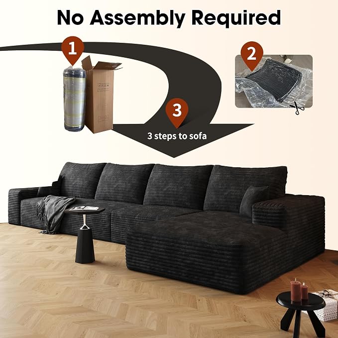 AUGOP 136" Sectional Couches for Living Room Modern Modular Sofa - Image 5